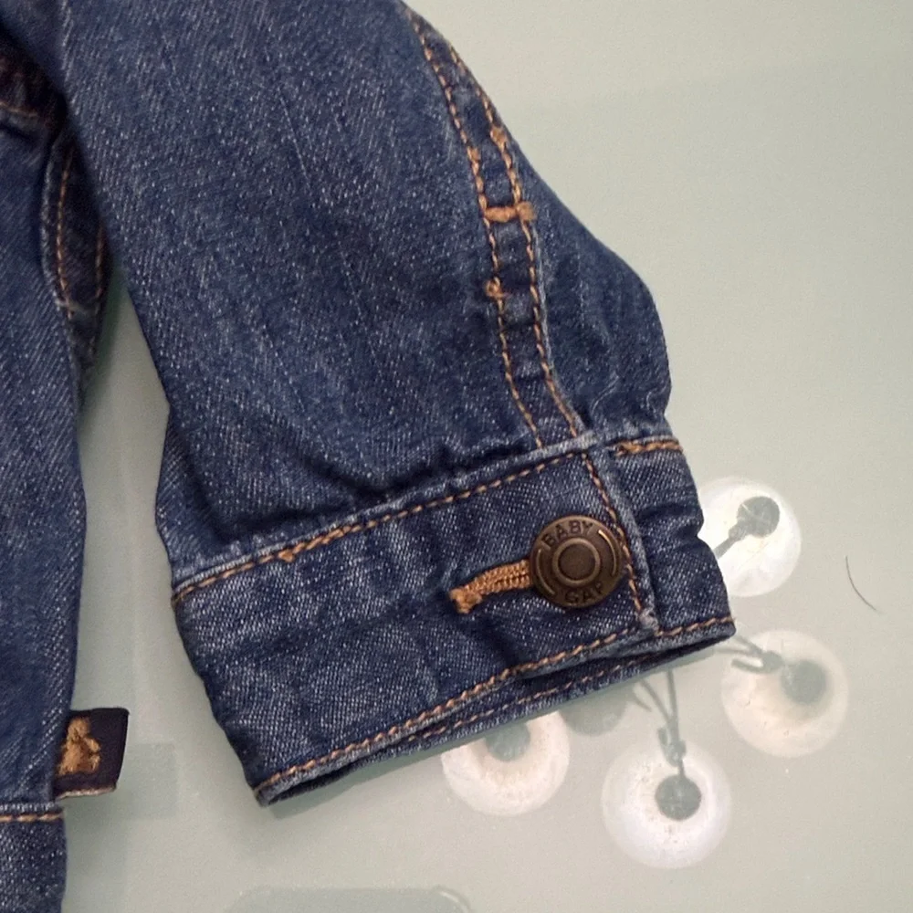 GAP Kids Blue Denim Jacket with Button Front